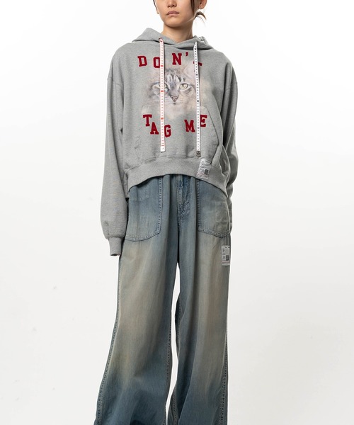 Maison MIHARA YASUHIRO（メゾンミハラヤスヒロ）の「Cat Printed Hoodie（パーカー・レディース・グレー/ホワイト/ブラック・36/38/40）」の17枚目の写真
