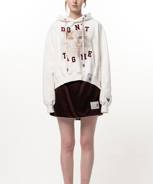Maison MIHARA YASUHIRO（メゾンミハラヤスヒロ）の「Cat Printed Hoodie（パーカー・レディース・グレー/ホワイト/ブラック・36/38/40）」の4枚目の写真