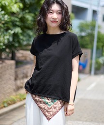 MICA&DEAL | フレンチスリーブシアーTブラウス(Tシャツ/カットソー)