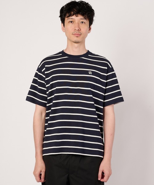 Arnold Palmer(アーノルドパーマー)の「カノコボーダー クルーネック Tシャツ(Tシャツ/カットソー・メンズ・ネイビー/ブラック/カーキ・LL/L/M)」の8枚目の写真