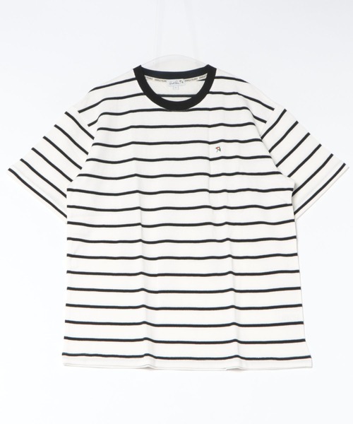 Arnold Palmer(アーノルドパーマー)の「カノコボーダー クルーネック Tシャツ(Tシャツ/カットソー・メンズ・ネイビー/ブラック/カーキ・LL/L/M)」の14枚目の写真