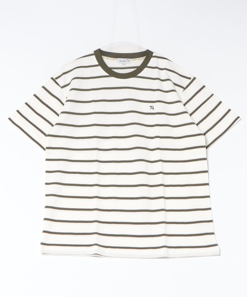 Arnold Palmer(アーノルドパーマー)の「カノコボーダー クルーネック Tシャツ(Tシャツ/カットソー・メンズ・ネイビー/ブラック/カーキ・LL/L/M)」の15枚目の写真