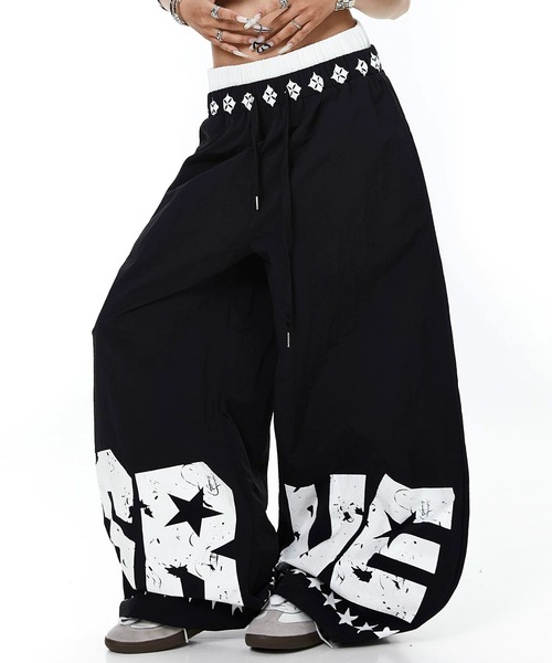 mushwear(マッシュウェア)の「ナイロンワイドバギーパンツ(その他パンツ・メンズ・ブラック/ブルー・MEDIUM/LARGE/X-LARGE/SMALL)」の6枚目の写真