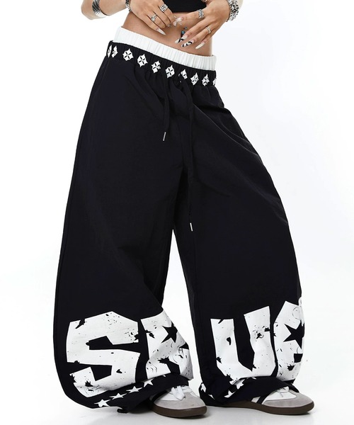mushwear(マッシュウェア)の「ナイロンワイドバギーパンツ(その他パンツ・メンズ・ブラック/ブルー・MEDIUM/LARGE/X-LARGE/SMALL)」の7枚目の写真