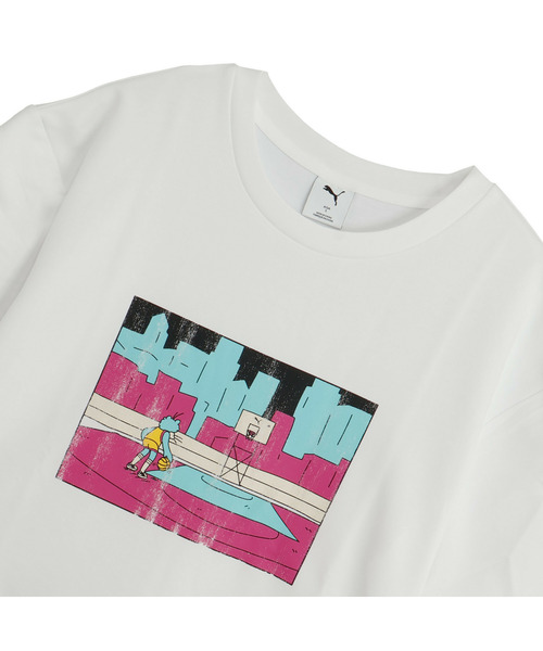 PUMA(プーマ)の「PUMA プーマ メンズ ESS エレベーテッド MX ベビーテリー 半袖 Tシャツ(Tシャツ/カットソー・メンズ・ホワイト/ブラック・SMALL/X-LARGE/LARGE/MEDIUM/XX-LARGE)」の12枚目の写真