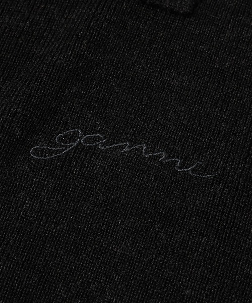 GANNI（ガニー）の「Mini Ribbed Merino Polo（ポロシャツ・レディース・ホワイト系その他・S/M）」の3枚目の写真