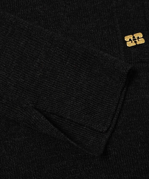 GANNI（ガニー）の「Mini Ribbed Merino Polo（ポロシャツ・レディース・ホワイト系その他・S/M）」の5枚目の写真