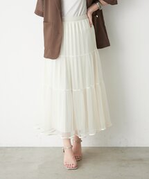 キラキラチュールスカート