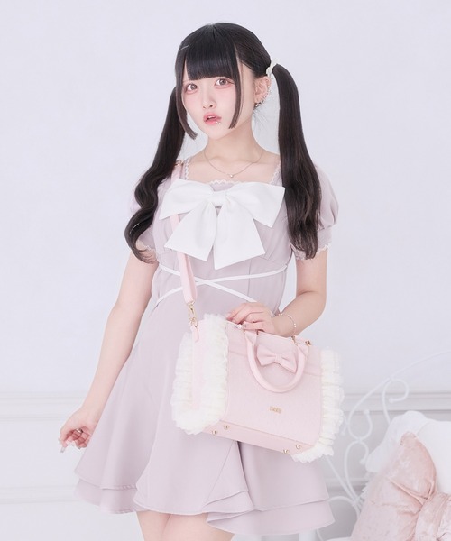 Pal elfy(パルエルフィー)の「ドットチュールリボン姫痛バ(ショルダーバッグ・レディース・ピンク/ブラック・フリー)」の16枚目の写真