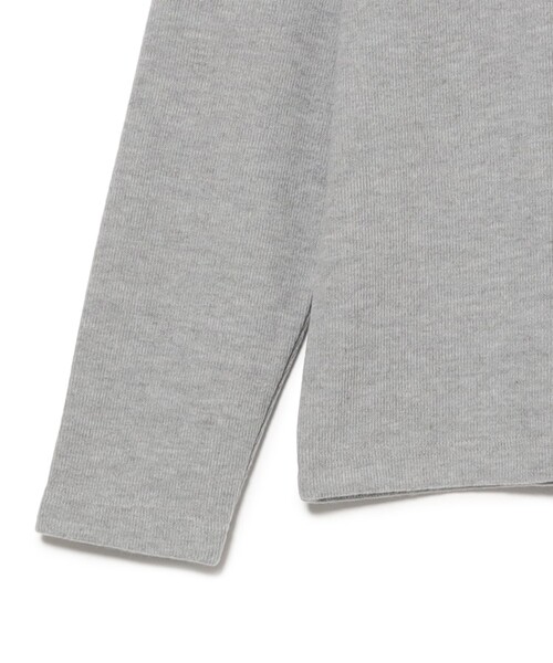 BEAMS HEART(ビームスハート)の「フェイクレイヤード ダブルフェイス カットソー(Tシャツ/カットソー・メンズ・ブラック/グレー/ネイビー・M/S/L/XL)」の6枚目の写真