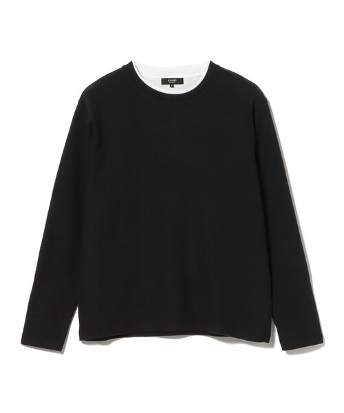 BEAMS HEART(ビームスハート)の「フェイクレイヤード ダブルフェイス カットソー(Tシャツ/カットソー・メンズ・ブラック/グレー/ネイビー・M/S/L/XL)」の19枚目の写真