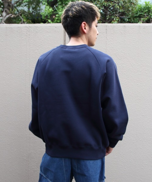 GYMPHLEX(ジムフレックス)の「Gymphlex/ジムフレックス スウィングスリーブクルーネックプルオーバースウェット SWING SLEEVE CREW P.O. SWEAT GY-C0292 TCF(メンズ)(スウェット・メンズ・チャコールグレー/ネイビー/トップグレー/アイボリー・M/L)」の6枚目の写真