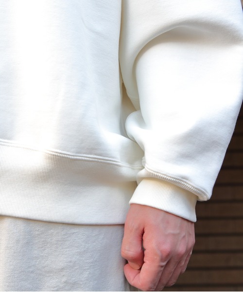 GYMPHLEX(ジムフレックス)の「Gymphlex/ジムフレックス スウィングスリーブクルーネックプルオーバースウェット SWING SLEEVE CREW P.O. SWEAT GY-C0292 TCF(メンズ)(スウェット・メンズ・チャコールグレー/ネイビー/トップグレー/アイボリー・M/L)」の9枚目の写真