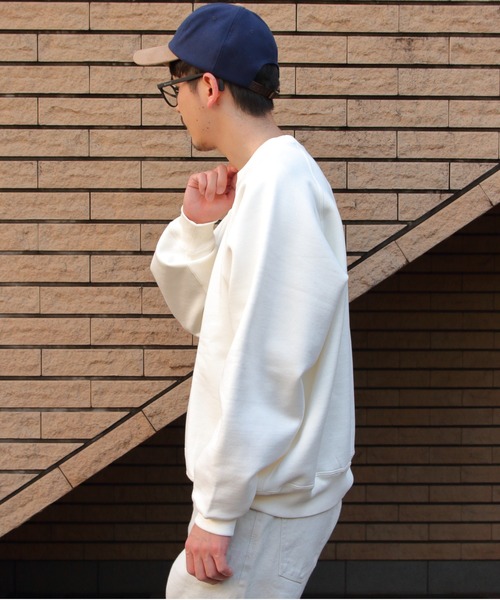 GYMPHLEX(ジムフレックス)の「Gymphlex/ジムフレックス スウィングスリーブクルーネックプルオーバースウェット SWING SLEEVE CREW P.O. SWEAT GY-C0292 TCF(メンズ)(スウェット・メンズ・チャコールグレー/ネイビー/トップグレー/アイボリー・M/L)」の12枚目の写真