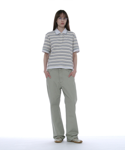 PARTIMENTO WOMEN（パルティメントウィメン）の「ダブルウエストチノパンツ_ストーン（その他パンツ・レディース・その他・SMALL/MEDIUM）」の2枚目の写真