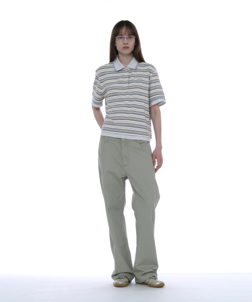 PARTIMENTO WOMEN（パルティメントウィメン）の「ダブルウエストチノパンツ_ストーン（その他パンツ・レディース・その他・SMALL/MEDIUM）」の4枚目の写真