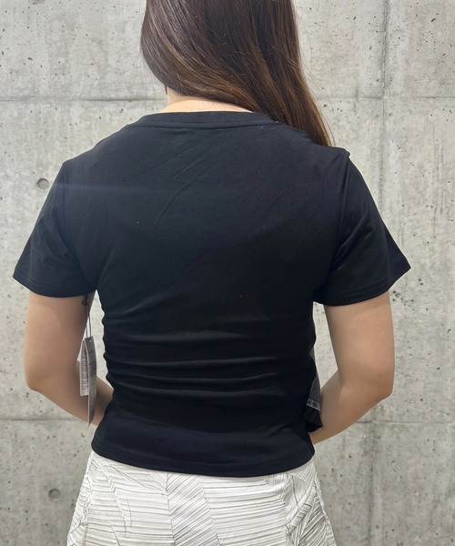 deux amour（ドゥーザムール）の「デニムドッキングTシャツ（Tシャツ/カットソー・レディース・ブラック/グレー・M～Ｌ）」の7枚目の写真