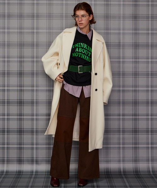MAISON SPECIAL（メゾンスペシャル）の「Knee Patch Wide Denim/ニーパッチワイドデニム（デニムパンツ・レディース・ブラック/ブラウン/ブルー・36/38）」の22枚目の写真