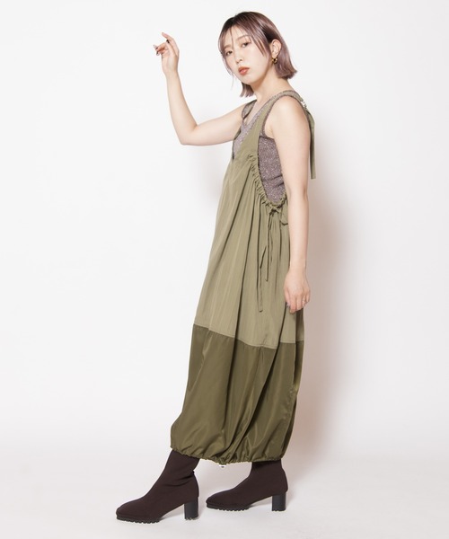 OSMOSIS(オズモーシス)の「2WAYコクーンサロペットワンピース(ワンピース・レディース・ブラック/カーキ/ブルー・ONE SIZE)」の21枚目の写真