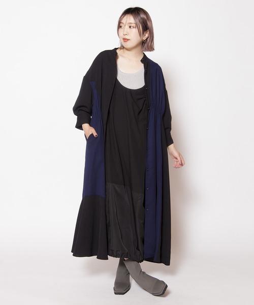 OSMOSIS(オズモーシス)の「2WAYコクーンサロペットワンピース(ワンピース・レディース・ブラック/カーキ/ブルー・ONE SIZE)」の10枚目の写真