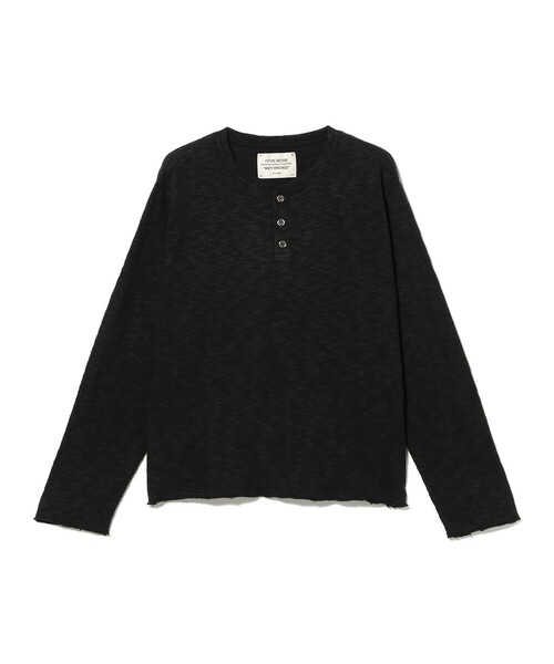 FUTURE ARCHIVE / SLUB HENLEY NECK TEE（Tシャツ/カットソー