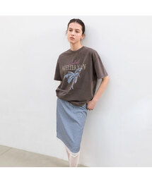 CHECK LACE TAPE BANDING MIDI SKIRT (SK-5102)