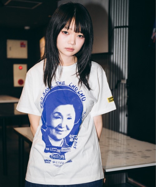ハードコアチョコレート(ハードコアチョコレート)の「ミヤコ蝶々 復刻版(浪花人情ホワイト)(Tシャツ/カットソー・メンズ・ホワイト・LARGE/X-LARGE/XX-LARGE)」の5枚目の写真