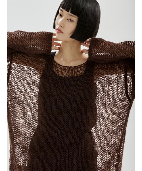 emmi（エミ）の「レースヘムテレコタンクトップ（タンクトップ・レディース・ホワイト/ブラック・F）」の15枚目の写真