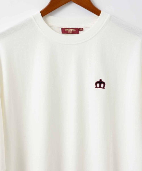 merc london(メルクロンドン)の「メルクロンドン 刺繍ロゴ ボックスシルエットTシャツ 日本規格(Tシャツ/カットソー・メンズ・ブラック系1/ネイビー/ブラック系2/杢グレー/ホワイト系2/ホワイト系1・LARGE/MEDIUM)」の10枚目の写真