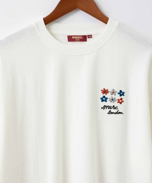 merc london(メルクロンドン)の「メルクロンドン 刺繍ロゴ ボックスシルエットTシャツ 日本規格(Tシャツ/カットソー・メンズ・ブラック系1/ネイビー/ブラック系2/杢グレー/ホワイト系2/ホワイト系1・LARGE/MEDIUM)」の14枚目の写真