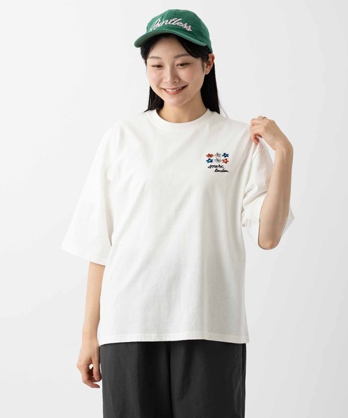 merc london(メルクロンドン)の「メルクロンドン 刺繍ロゴ ボックスシルエットTシャツ 日本規格(Tシャツ/カットソー・メンズ・ブラック系1/ネイビー/ブラック系2/杢グレー/ホワイト系2/ホワイト系1・LARGE/MEDIUM)」の16枚目の写真