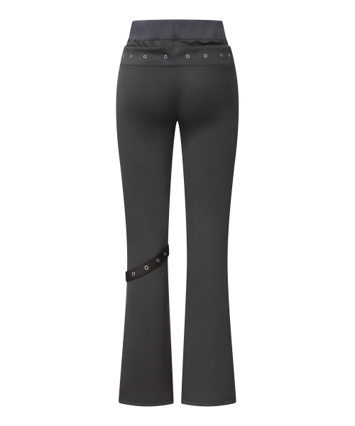 MUCENT(ムセント)の「プレルードアイレットポイントバンディングブーツカットパンツ(その他パンツ・レディース・チャコール・FREE)」の2枚目の写真