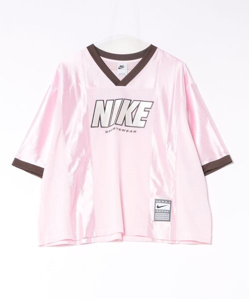 NIKE(ナイキ)の「NIKE ナイキ W SS GX JRSY TOP SI ショートスリーブ IV5751 ABC-MART限定 *663PNKFOM/BLAC(Tシャツ/カットソー・レディース・ピンク・LARGE/MEDIUM/SMALL/X-SMALL)」の1枚目の写真