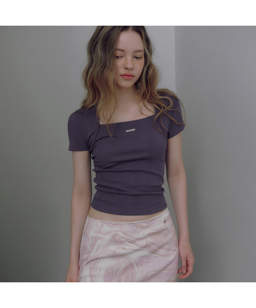 TWEE(トゥウィー)の「ビリットボレロ半袖Tシャツ(Tシャツ/カットソー・レディース・パープル/ミント/ライトグレー・FREE)」の1枚目の写真