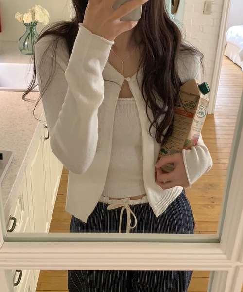 Girly Doll(ガーリードール)の「ギャザーレースウエストワイドイージーパンツ(その他パンツ・レディース・オフホワイト/ネイビー/ブラック・FREE)」の14枚目の写真