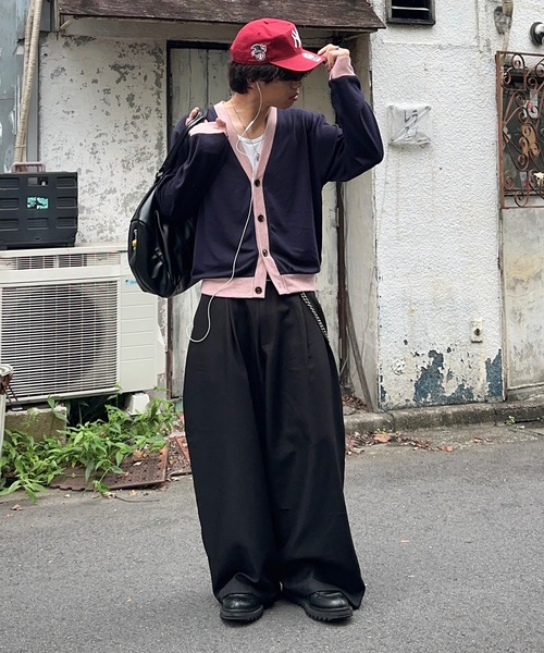 MandO(エムオー)(エムオー)の「【ユニセックス】ワンタックワイドカーブスラックス/セットアップ着用可(スラックス・メンズ・ブラック/チャコールグレー・SMALL/MEDIUM/LARGE)」の18枚目の写真