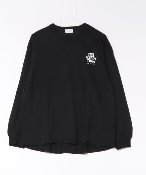 FOV(フォブ)の「FOV/フォブ Happy Time L/S Tシャツ(Tシャツ/カットソー・レディース・ホワイト/ブラック/ベージュ系その他・F)」の2枚目の写真