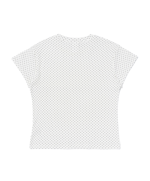 BLANKIT（ブランキット）の「ドットパターンウルトラショートスリーブTシャツ（ホワイト）（Tシャツ/カットソー・レディース・その他・MEDIUM/SMALL）」の6枚目の写真