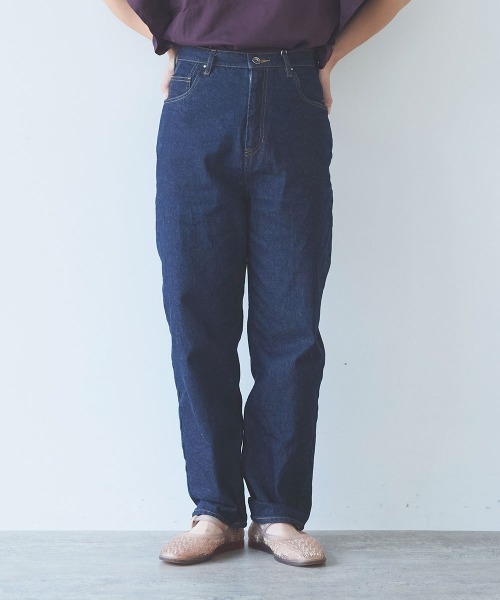 yuni(ユニ )の「C11 oz/denim 5pkt common パンツ(デニムパンツ・レディース・ネイビー・M/S)」の1枚目の写真