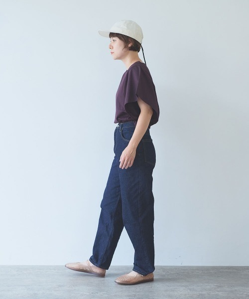 yuni(ユニ )の「C11 oz/denim 5pkt common パンツ(デニムパンツ・レディース・ネイビー・M/S)」の4枚目の写真