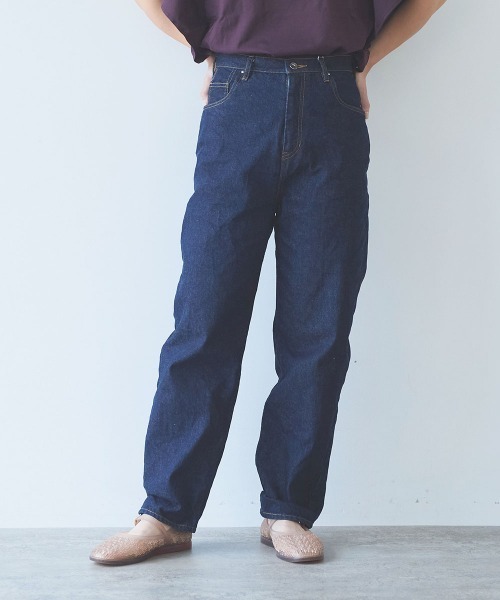 yuni(ユニ )の「C11 oz/denim 5pkt common パンツ(デニムパンツ・レディース・ネイビー・M/S)」の8枚目の写真