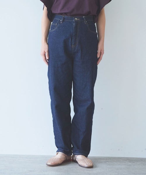 yuni(ユニ )の「C11 oz/denim 5pkt common パンツ(デニムパンツ・レディース・ネイビー・M/S)」の13枚目の写真