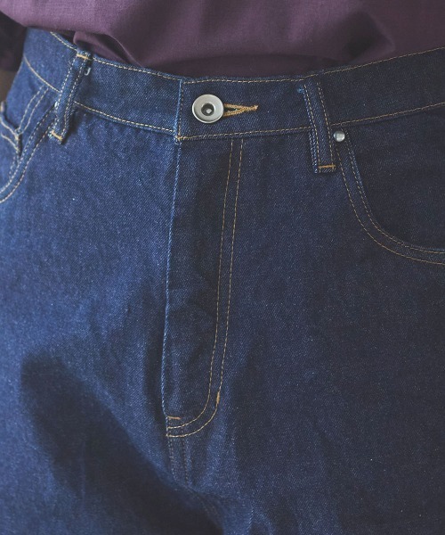 yuni(ユニ )の「C11 oz/denim 5pkt common パンツ(デニムパンツ・レディース・ネイビー・M/S)」の16枚目の写真