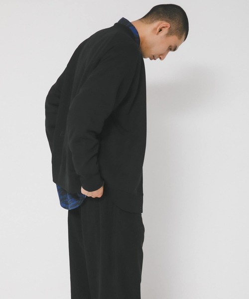 EKAL（エカル）の「ドライスウェットカーディガン（カーディガン/ボレロ・メンズ・ブラック/グレー・MEDIUM/LARGE）」の15枚目の写真