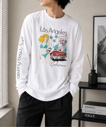 【Bls】 【ZM】【Bling Leads】サーフプリント アソート天竺ロンTEE