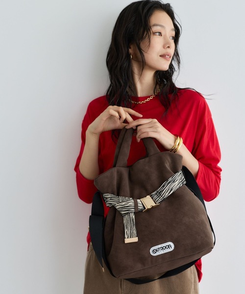 OUTDOOR PRODUCTS(アウトドアプロダクツ)の「BARNYARDSTORM / OUTDOORPRODUCTS / スエードトート(トートバッグ・レディース・ブラック系その他4/グレー系その他4/ブラウン/ブラック・FREE)」の4枚目の写真