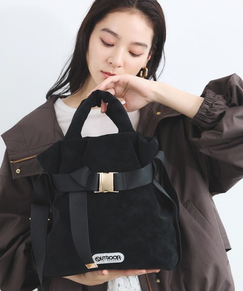 OUTDOOR PRODUCTS(アウトドアプロダクツ)の「BARNYARDSTORM / OUTDOORPRODUCTS / スエードトート(トートバッグ・レディース・ブラック系その他4/グレー系その他4/ブラウン/ブラック・FREE)」の2枚目の写真