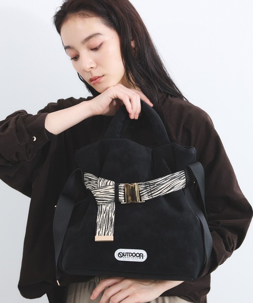 OUTDOOR PRODUCTS(アウトドアプロダクツ)の「BARNYARDSTORM / OUTDOORPRODUCTS / スエードトート(トートバッグ・レディース・ブラック系その他4/グレー系その他4/ブラウン/ブラック・FREE)」の17枚目の写真