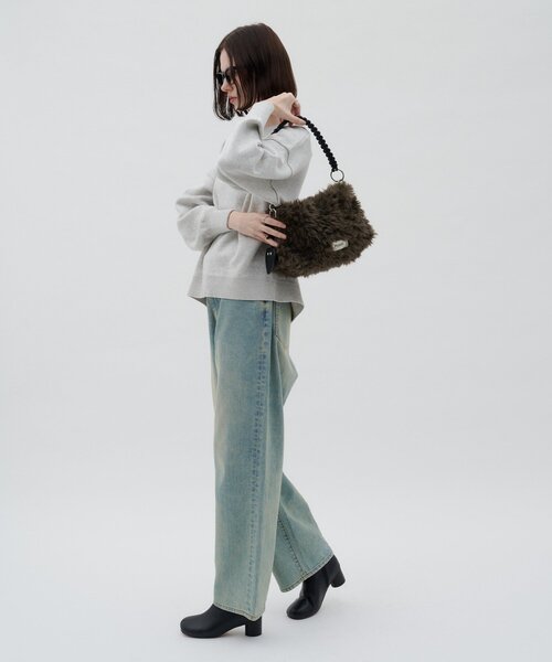 CIAOPANIC TYPY(チャオパニックティピー)の「:ZOZO限定【TYNNE.】チャーム付き合皮ロープデザインファーBAG(ショルダーバッグ・レディース・ブラウン/ブラック・ONE SIZE)」の8枚目の写真
