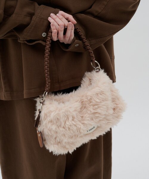 CIAOPANIC TYPY(チャオパニックティピー)の「:ZOZO限定【TYNNE.】チャーム付き合皮ロープデザインファーBAG(ショルダーバッグ・レディース・ブラウン/ブラック・ONE SIZE)」の13枚目の写真